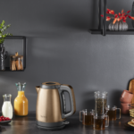 TEFAL Coppertinto tējkanna | KI280G10 | Elektriskā | 2400 W | 1,7 L | Nerūsējošā tērauda | 360° rotējoša pamatne | Vara/Melna