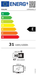 Philips LED televizors | 40PFS6000/12 | 40 | Viedtelevizors | FHD | Melns