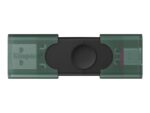 Kingston USB zibatmiņa | DataTraveler Duo | 256 GB | USB A tipa un USB C tipa | Melna/zaļa - Image 5