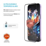 Fixed Screen protector | Apple | iPhone 17 Pro | Tempered glass | Black | Armor with Anti-dust applicator and AR layer - Image 4
