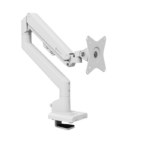 Arozzi Desk Mount | Neo Single - Gas Spring Monitor Arm AZ-ALZARE-NEO-WT | Tilt, Swivel, Rotation | Maximum weight (capacity) 9 kg | White