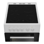 INDESIT Cooker | I5V8PMW | Hob type Ceramic | Oven type Electric | White | Width 50 cm | Depth 60 cm | 55 L - Image 3