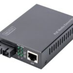 DIGITUS Gigabit Ethernet PoE+ Media Converter, Multimode