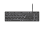 Natec Herring Glow | Keyboard | Wired | US | Black | USB Type-A