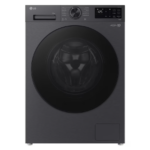 LG Washing machine | F4X5011TBB | Energy efficiency class A | Front loading | Washing capacity 11 kg | 1400 RPM | Depth 57 cm | Width 60 cm | Display | LED | Steam function | Direct drive | Wi-Fi | Matte Black
