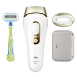 Braun Silk-expert Pro 5 epilators | PL5052 | Spuldzes kalpošanas laiks (zibšņi) 400 000 | Jaudas līmeņu skaits 10 | Balts/zeltainais