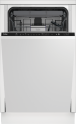 BEKO Dishwasher | DIS46120 | Built-in | Width 45 cm | Number of place settings 11 | Number of programs 6 | Energy efficiency class E | Display | White