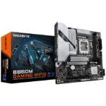 Материнская плата Gigabyte B860M GAMING WIFI6 | Семейство процессоров Intel | Разъем процессора LGA1851 | DDR5 | Поддерживаемые интерфейсы жестких дисков M.2, SATA | Количество разъемов SATA: 4