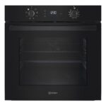 INDESIT Oven | IO K55C B | 71 L | Electric | Catalytic | Electronic | Height 59.5 cm | Width 59.5 cm | Black