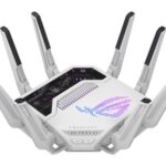 Игровой трехдиапазонный Wi-Fi роутер Asus WiFi 7 | ROG Rapture GT-BE19000AI | 802.11ax | 10/100/1000 Мбит/с | 1 порт Ethernet LAN (RJ-45) | Поддержка Mesh: Да | MU-MiMO: Да | 4G/5G | Тип антенны: Внешняя