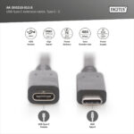 Digitus USB Type-C extension cable, Type-C - C | AK-300210-015-S - Image 10