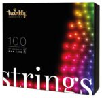 Twinkly|Strings viedās LED gaismas 100 RGB (daudzkrāsainas), 8 m, melns vads|RGB – vairāk nekā 16 miljoni krāsu