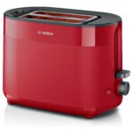 Bosch kompaktais tosteris | TAT2M124 MyMoment | Jauda 950 W | Spraugu skaits 2 | Korpusa materiāls: plastmasa | sarkans