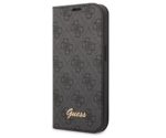 GUESS | Grāmatu maciņš | Apple | iPhone 14 Pro Max | Gumija/Silikons | Melns