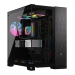 Corsair divkameru datora korpuss | 6500X | melns/obsidiāna alumīnijs | vidēja izmēra tornis | ATX