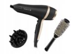 Remington Salon Smooth matu fēna dāvanu komplekts | D6940GP | 2100 W | Temperatūras iestatījumu skaits: 3 | Jonu funkcija | Difuzora uzgalis | Melns - Image 2