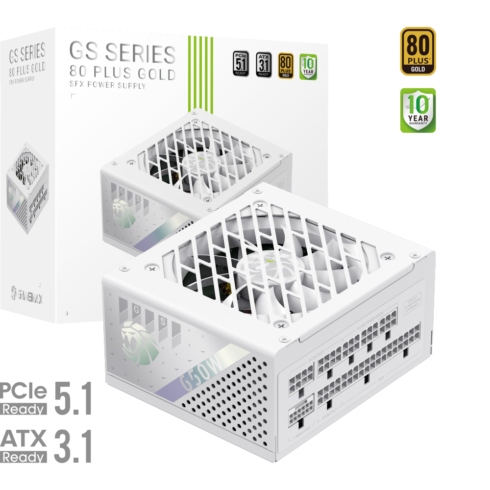 original-1472 Gamemax PSU | GS 650G WH | 650 W | SFX | White | Full Modular - Image 1