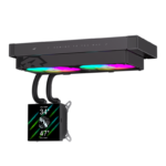 Gamemax CPU Liquid Cooler | GLACIER 240 LCD BK | Black