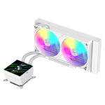 Gamemax CPU Liquid Cooler | GLACIER 240 LCD WH | White - Image 3
