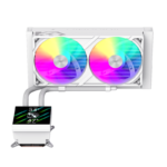 Gamemax CPU Liquid Cooler | GLACIER 240 LCD WH | White - Image 4
