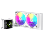 Gamemax CPU Liquid Cooler | GLACIER 240 LCD WH | White - Image 5