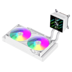 Gamemax CPU Liquid Cooler | GLACIER 240 LCD WH | White - Image 7