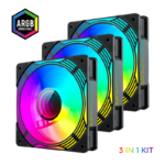 Gamemax Case Fan | KF300 BK | Black - Image 3