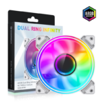 Gamemax Case Fan | DUAL RING INFINITY WH | White