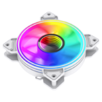 Gamemax korpusa ventilators | DUAL RING INFINITY WH | Balts - Image 3