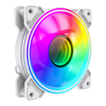 Gamemax korpusa ventilators | DUAL RING INFINITY WH | Balts - Image 4