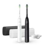 Philips elektriskā zobu birste, divu iepakojumu komplekts | HX7109/01 Sonicare Series 5300 | Uzlādējama | Pieaugušajiem | Iekļauto birstes galviņu skaits: 2 | Zobu tīrīšanas režīmu skaits: 1 | Balta/melna