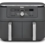 Divzonu Airfryer | DZ400EU | NINJA Jauda 2470 W | Tilpums 9,5 L | Ieroču pelēks
