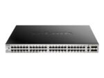 D-LINK DGS-3130-54PS/E, 48 Gig L3 Stackable PoE Switch 2x10 Gig w/4xSFP+, Std Image | D-Link