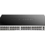D-LINK DGS-3130-54PS/E, 48 Gig L3 Stackable PoE Switch 2x10 Gig w/4xSFP+, Std Image | D-Link