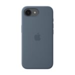 Apple iPhone 17e Silicone Case with MagSafe – Anchor Blue | Apple