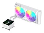 Gamemax CPU Liquid Cooler | GLACIER 240 LCD WH | White - Image 2