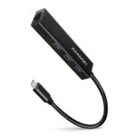AXAGON SuperSpeed USB-C centrmezgls ar gigabitu LAN | HMC-GL3A