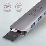 AXAGON SuperSpeed USB-C COMBO 5in1 centrmezgls | HMC-HCR3A - Image 5