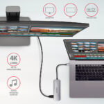 AXAGON SuperSpeed USB-C COMBO 5in1 centrmezgls | HMC-HCR3A - Image 8