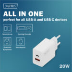 Digitus Akumulatora lādētājs, 20W | DA-10300 - Image 9