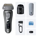 Braun 9675cc Series 9 PRO+ Clean&Charge skuveklis, pelēks