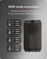 Raidsonic | RAID-System Dual bay, HDD/SSD USB 3.2 (Gen 2) with fan | IB-RD3720-CU3 - Image 2
