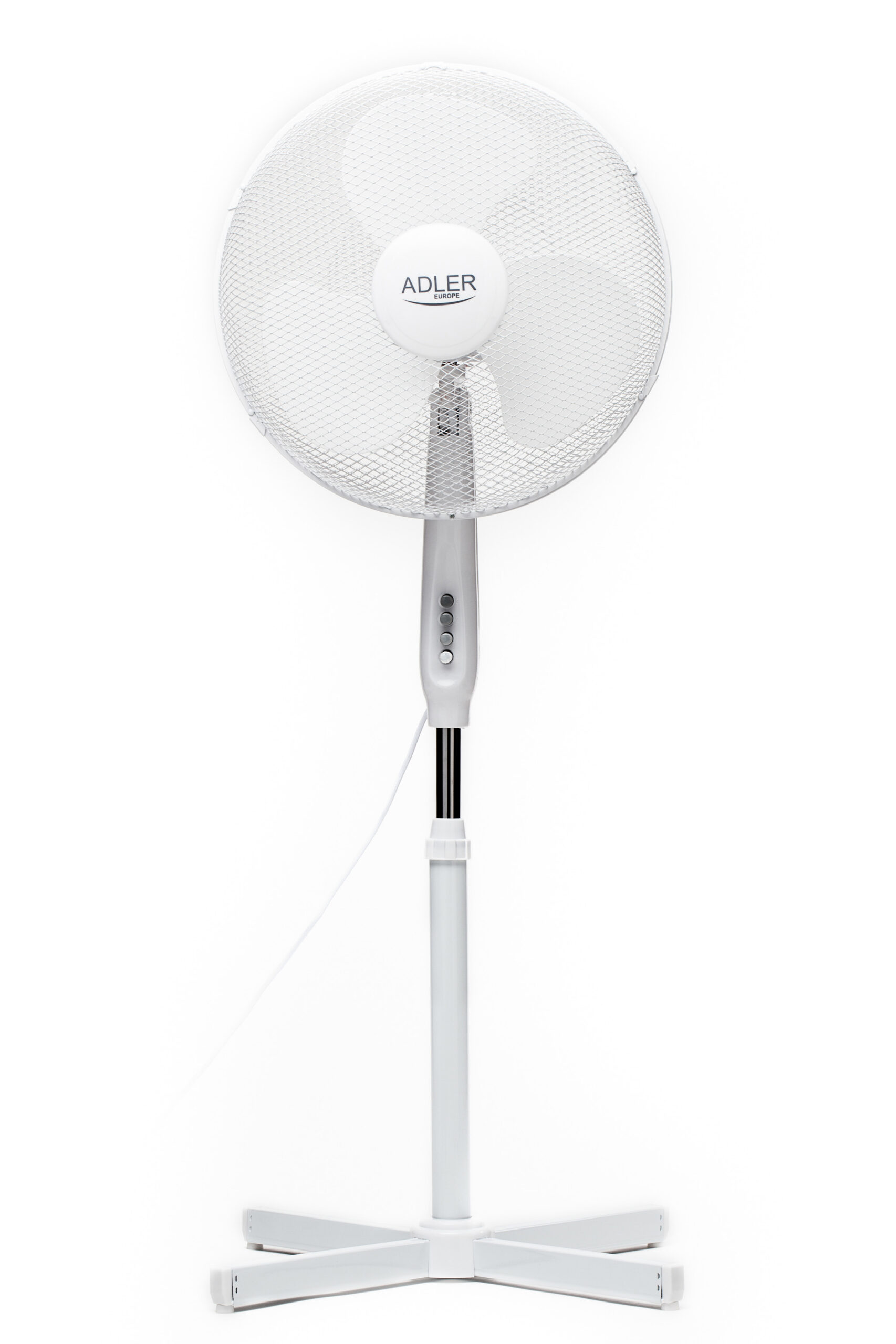 original-63 Adler | AD 7305 | Statīva ventilators | Balts | Diametrs 40 cm | Ātrumu skaits 3 | Svārstības | 45 W - Image 1