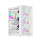 Genesis spēļu datora korpuss | Diaxid 605 ARGB | Balts | Midi tornis