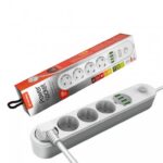 ColorWay | CW-CHE44W | Power socket, 4 EU sockets
