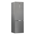 Холодильник Whirlpool | WHK 26403 XP6E1 | Класс энергоэффективности C | Отдельностоящий | Комбинированный | Высота 203,5 см | Система No Frost | Полезный объем холодильной камеры 249 л | Полезный объем морозильной камеры 106 л | Уровень шума 36 дБ | Цвет: жемчужно-нержавеющая сталь