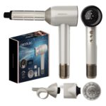 Cecotec Hair dryer | DryGlam Waves Champagne | 1600 W | Number of temperature settings 3 | Ionic function | Champagne | Diffuser nozzle