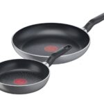 TEFAL Pan C2739053 Super Start Set of 2 Frying Diameter 20 / 26 cm Suitable for induction hob Fixed handle Gray - Hippo