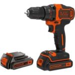Black&Decker 18v2G DD w 400mA ch in kitbox 2 batts BDCDD186KB-QW | BLACK & DECKER