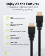 Goobay 80101 HDMI High-Speed Cable with Ethernet | Soft | 1 m - Image 2